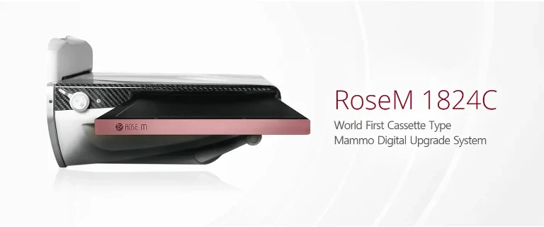 RoseM 1824C detector fitted to an existing mammography system